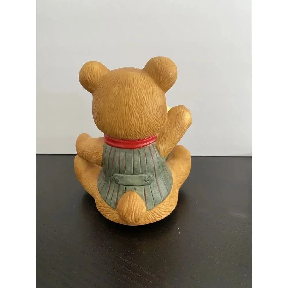 Vintage Christmas TEDDY BEAR and JACK IN BOX MUSIC BOX--TOYLAND‎